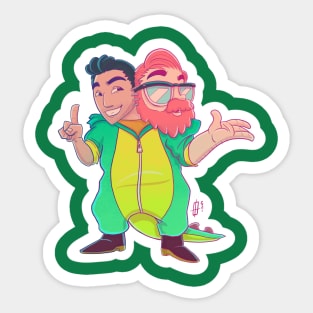 2 Man 1 Man Show Sticker